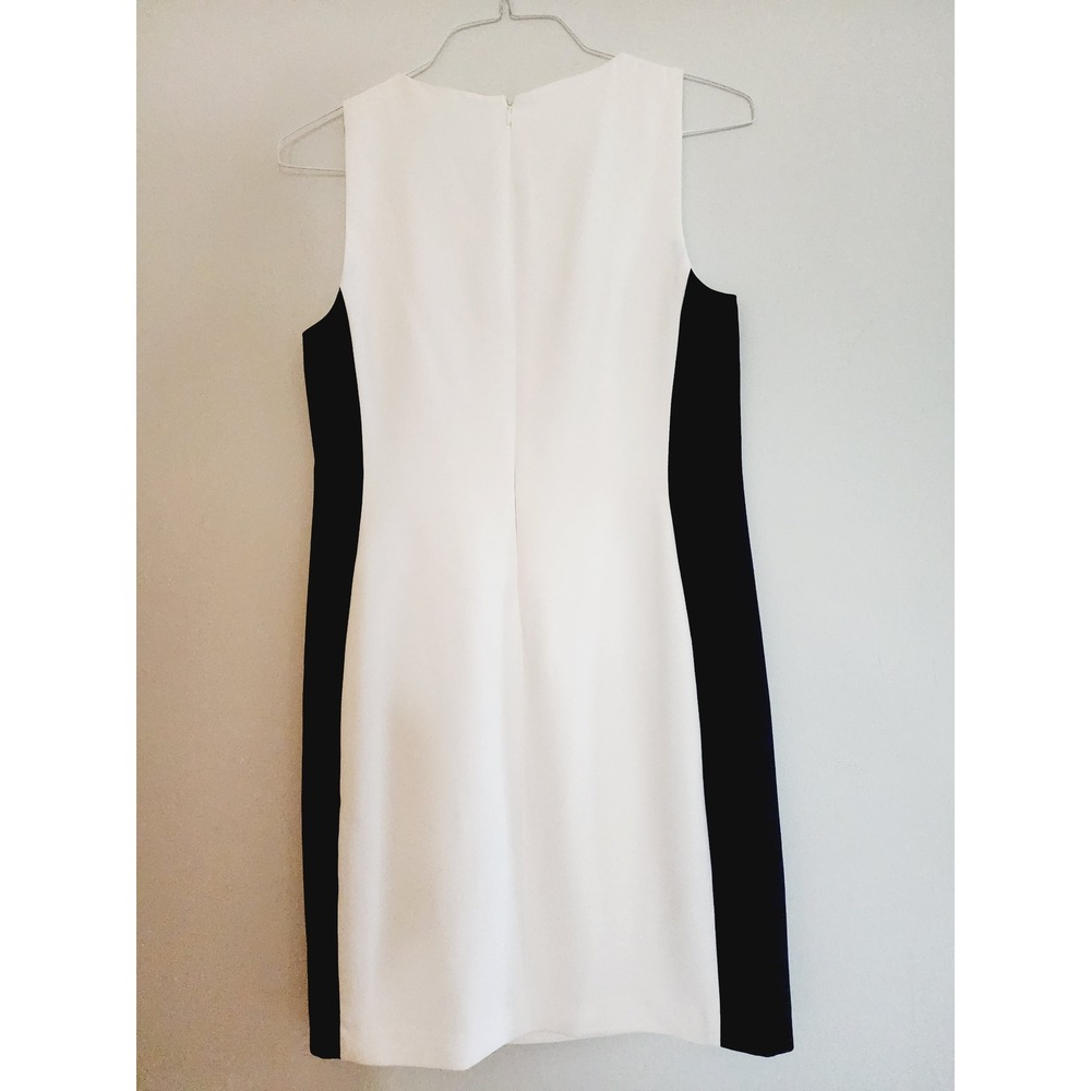 Lauren Ralph Lauren Womens Colorblock Sheath Dress Navy White Size 8 - Picture 2 of 15